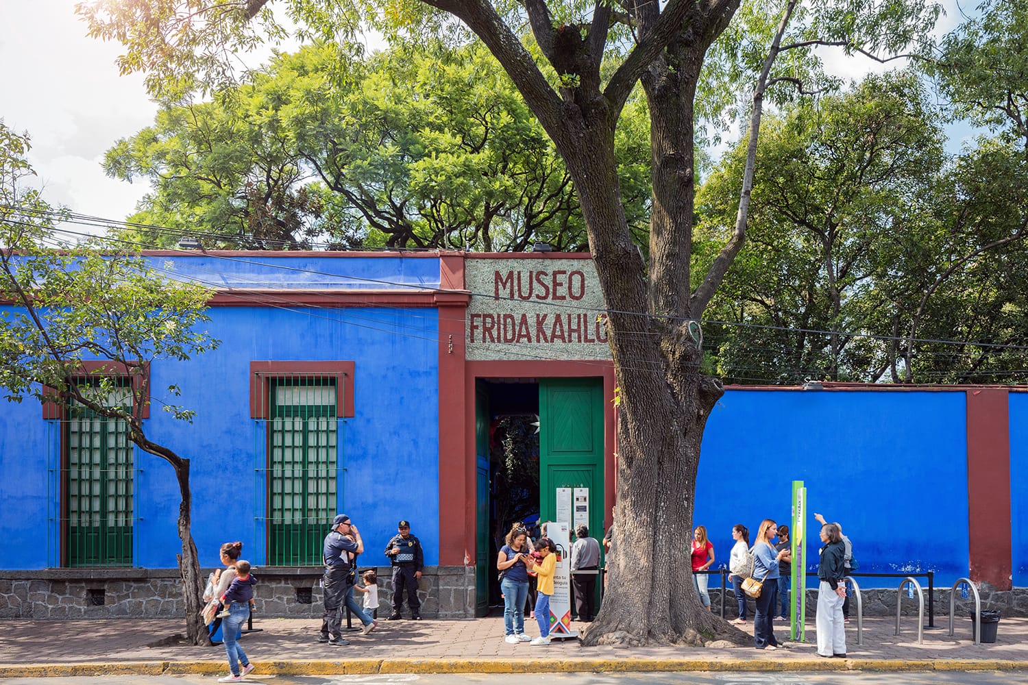 Blue House (La Casa Azul), historic house and art museum dedicated to the life and work of Mexican artist Frida Kahlo. Mexico City.