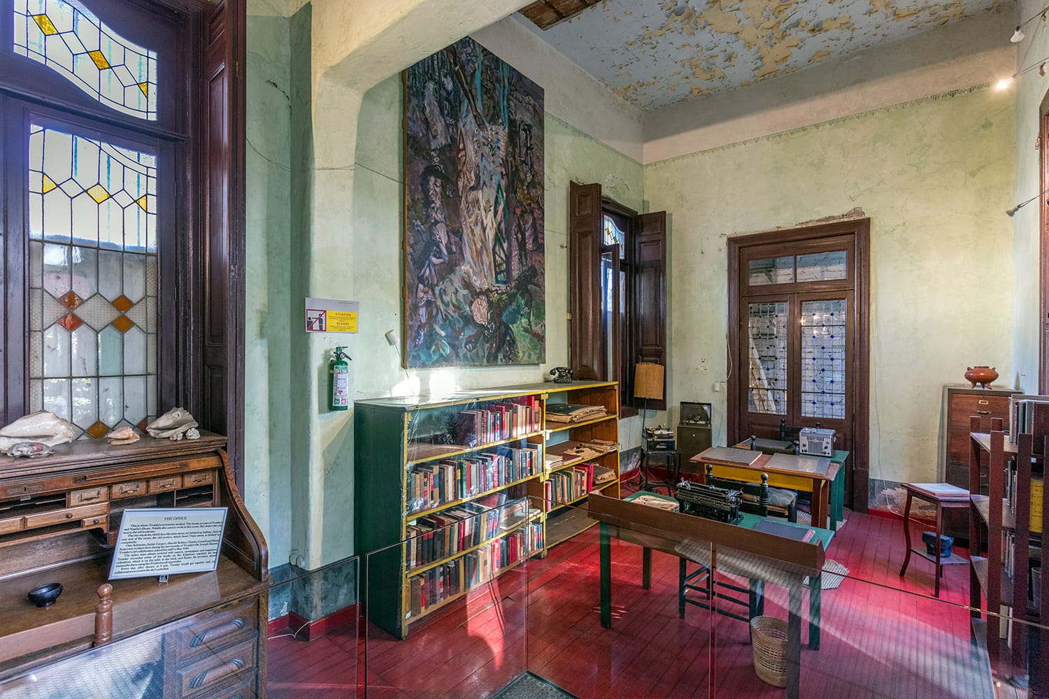 Inside the Leon Trotsky Museum in Mexico City