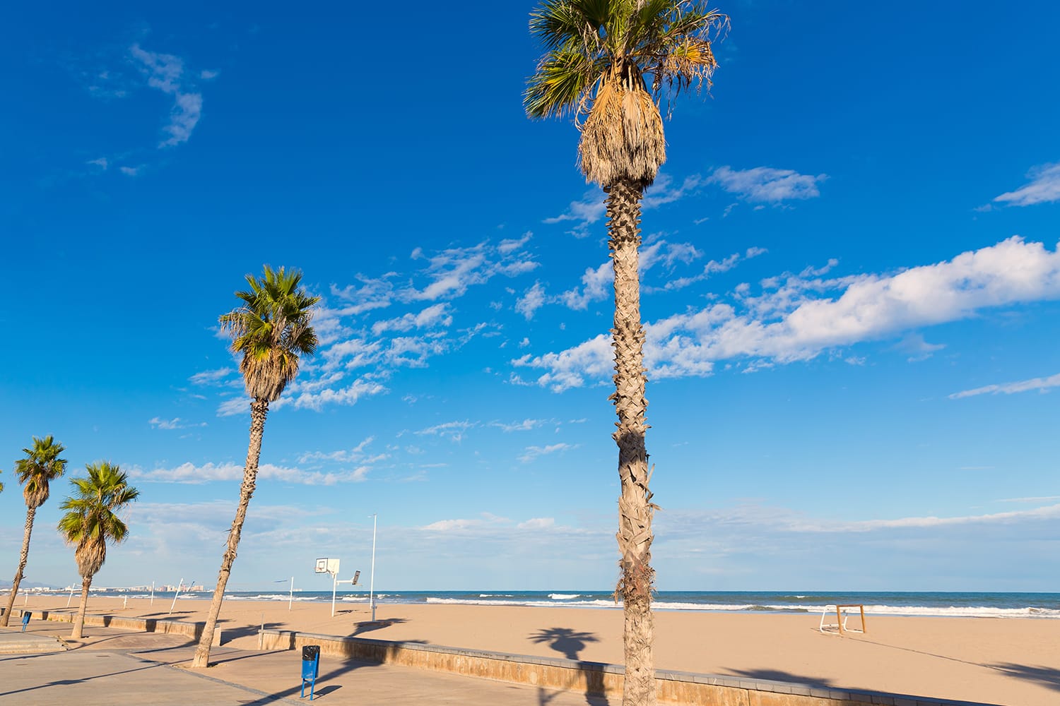 Malvarrosa Las Arenas beach in Valencia