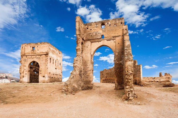 The Marinid Tombs or Merenid Tombs are a few giant tombs in Fes. Marinid Tombs is located on the hill above Fes, Morocco.