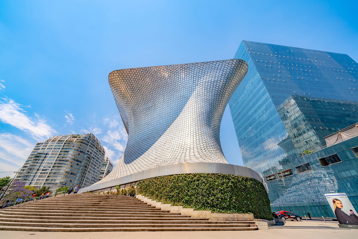 The Museo Soumaya is a private museum in Mexico City