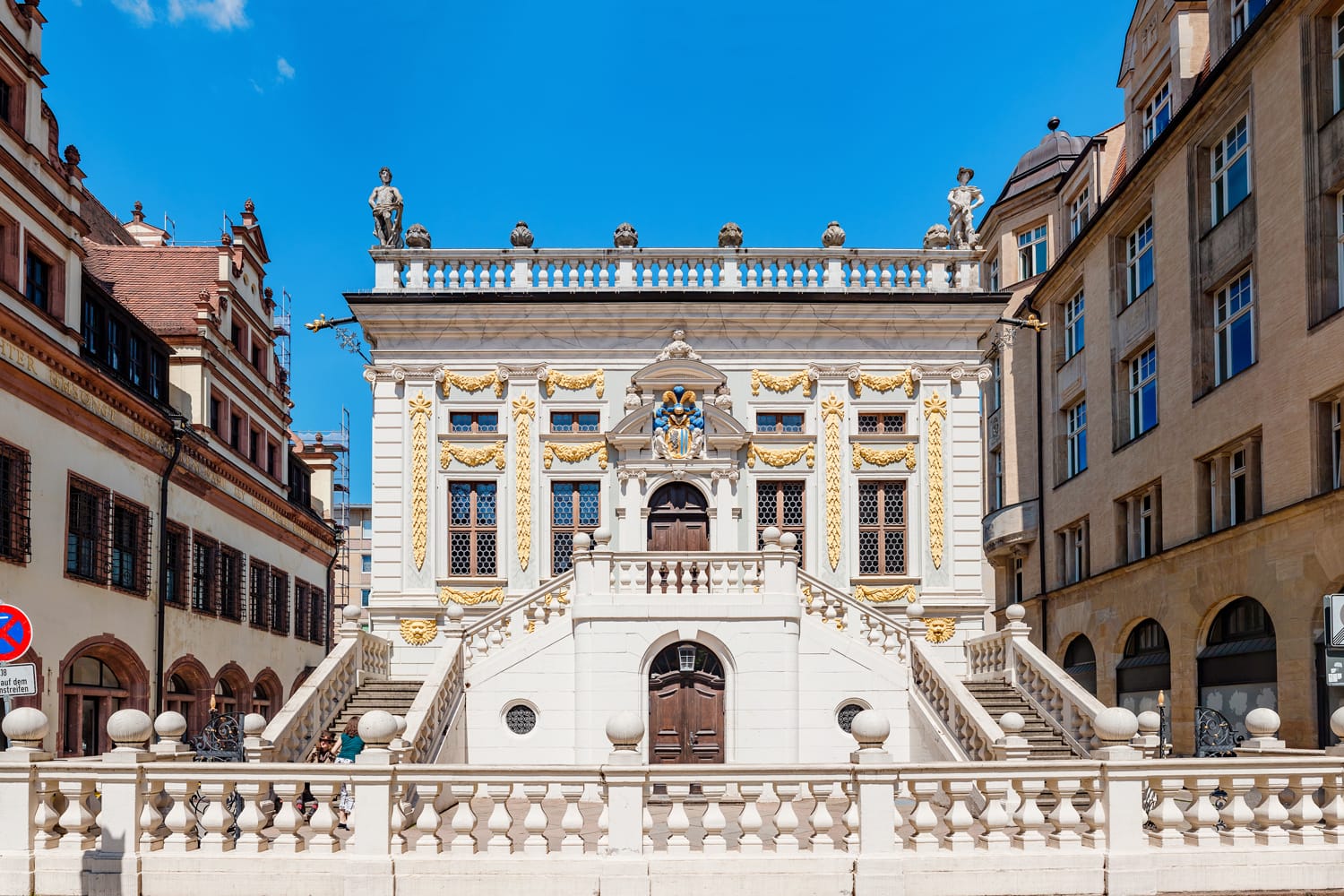 The Old Stock Exchange Building in Leipzig, Germany