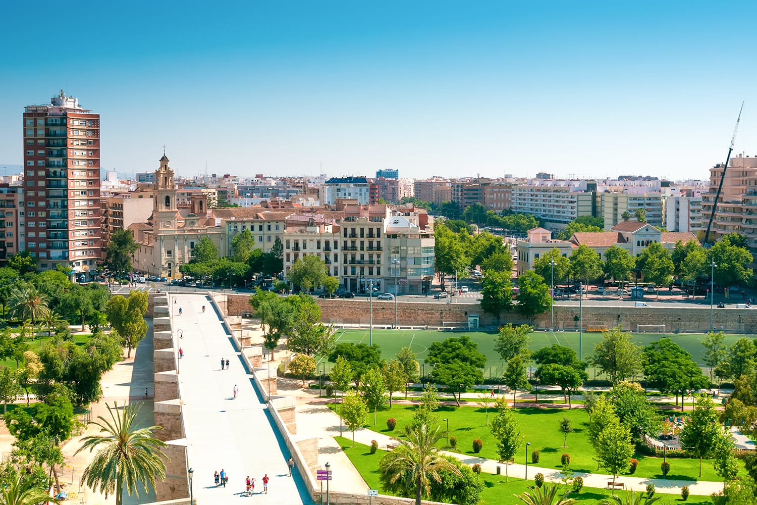 Park Turia in Valencia, Spain