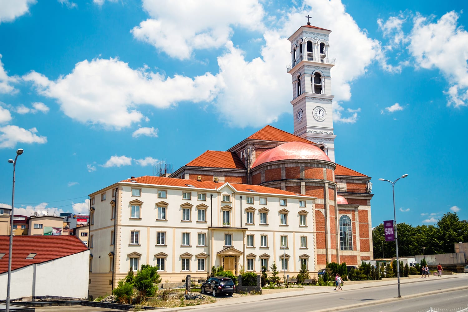 The Roman Catholic Cathedral of Blessed Mother Teresa in Pristina, Kosovo