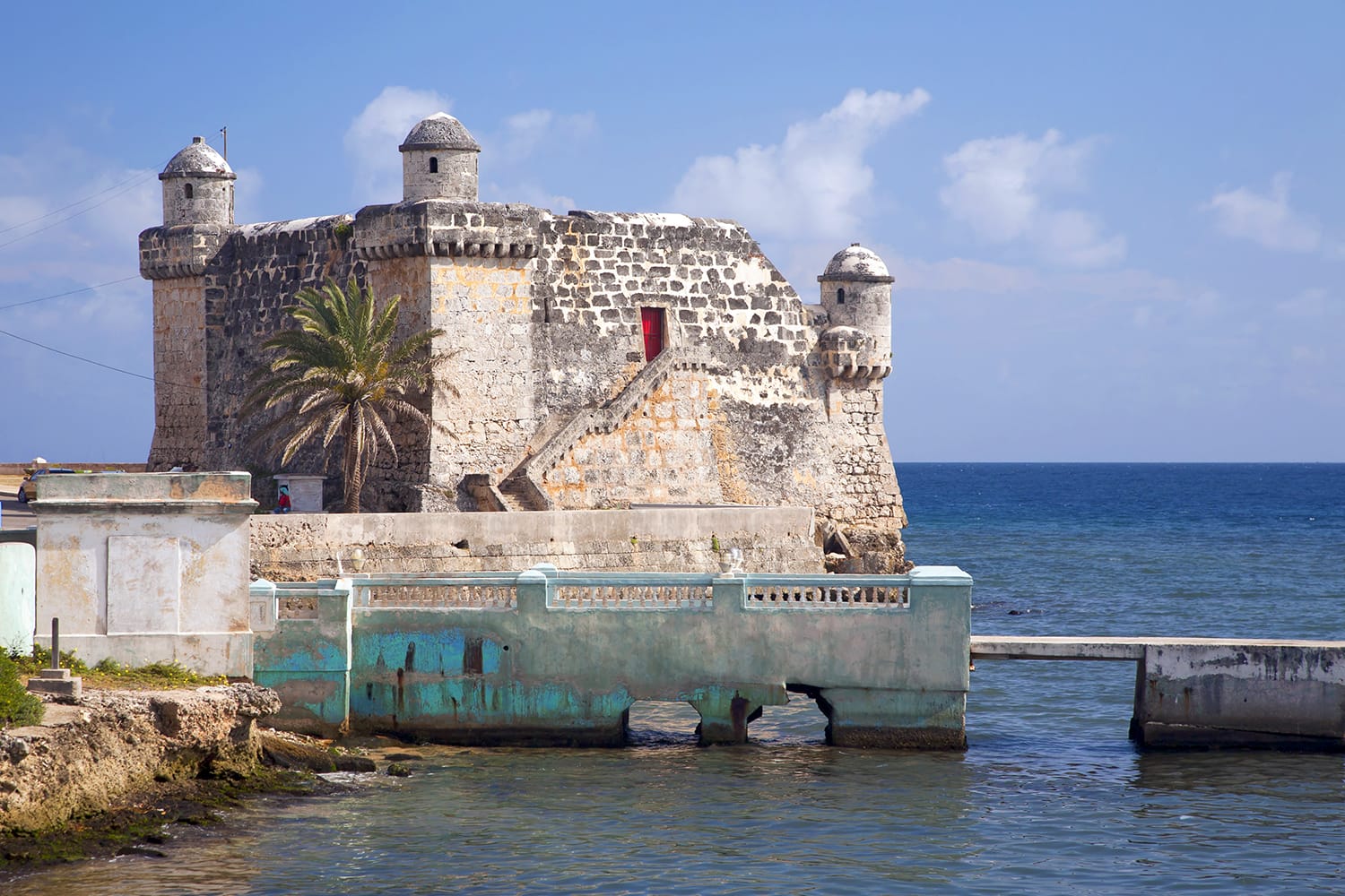 The Spanish fort, Torreon de Cojimar, in Cohimar, Cuba