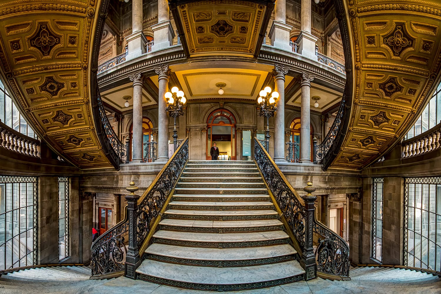Inside the beautiful Munal (National Museum of Art), Mexico City