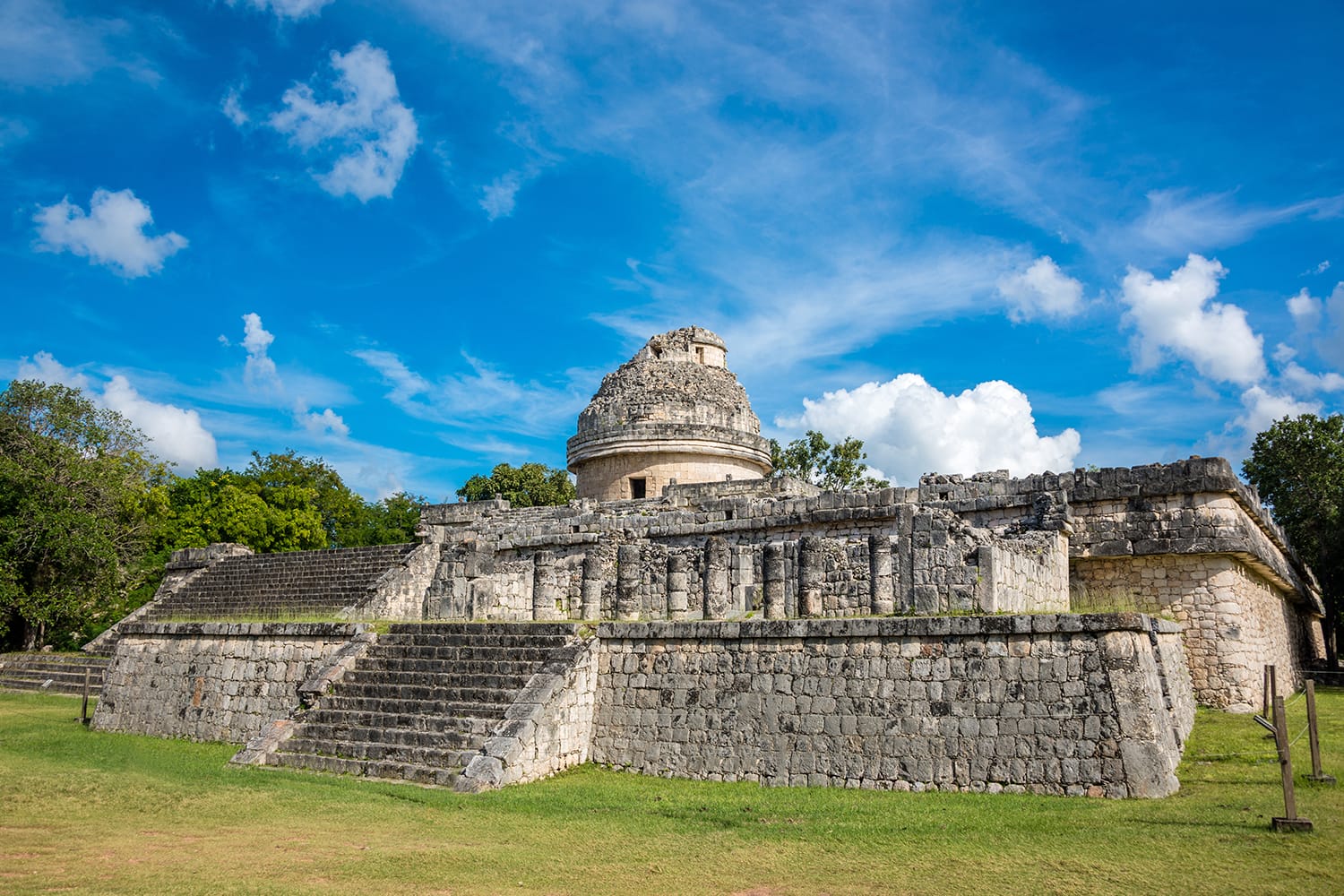 The Observatory at Chichen Itza in Mexico