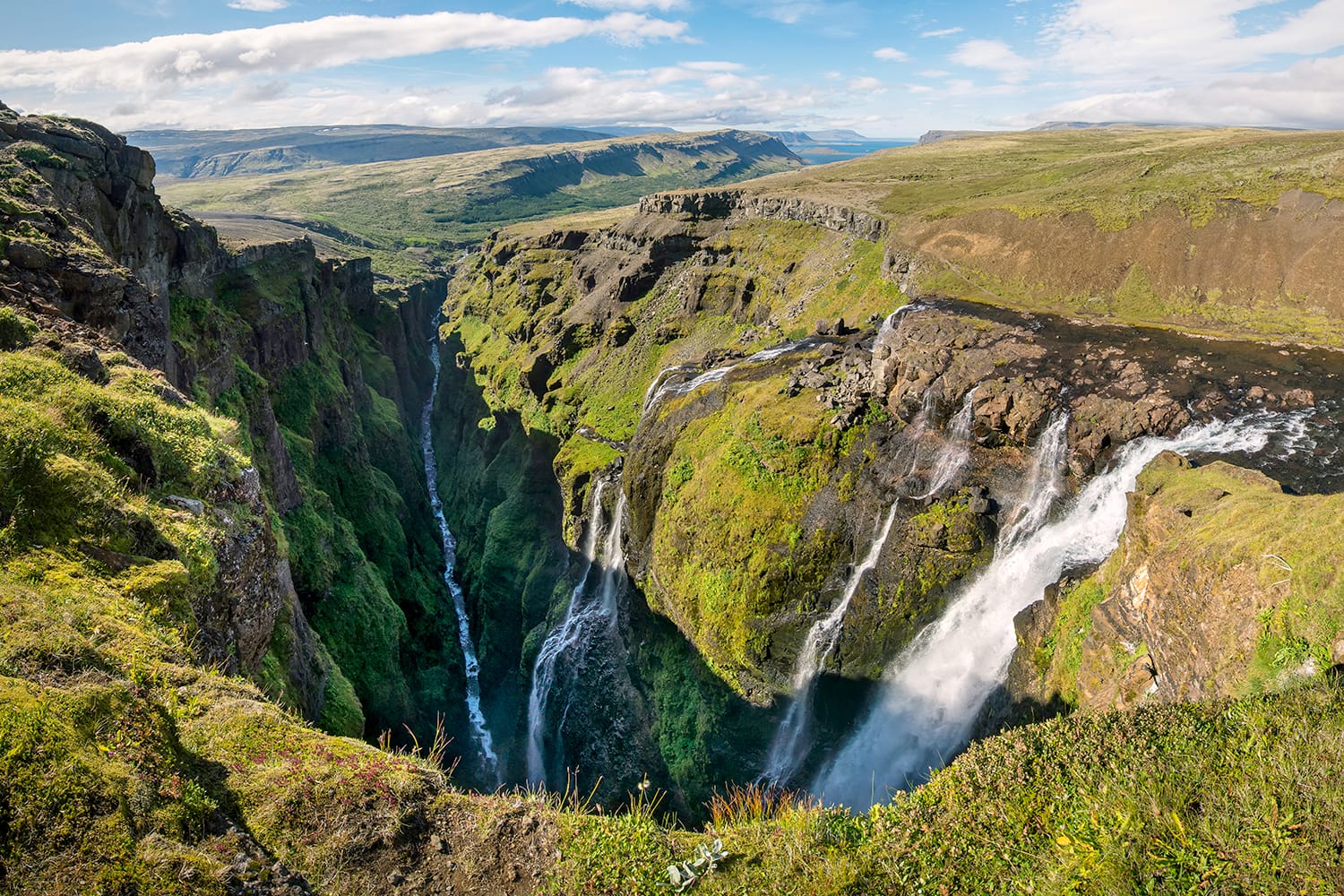 Glymur waterfalls in Iceland