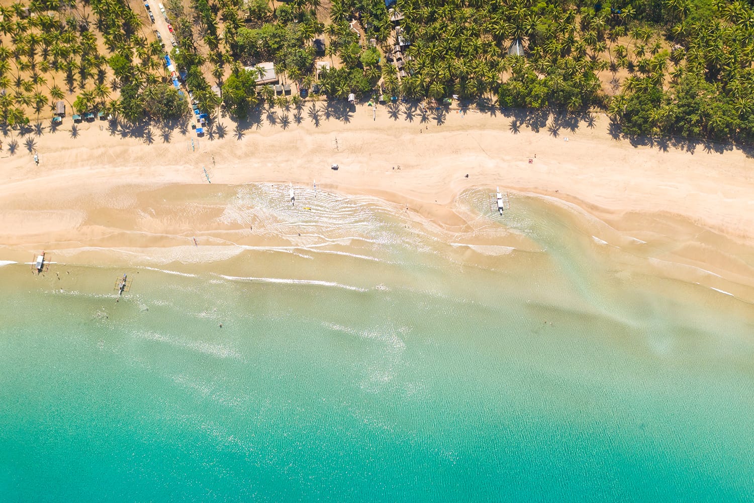 Aerial view of Nagtabon, Palawan, Philippines