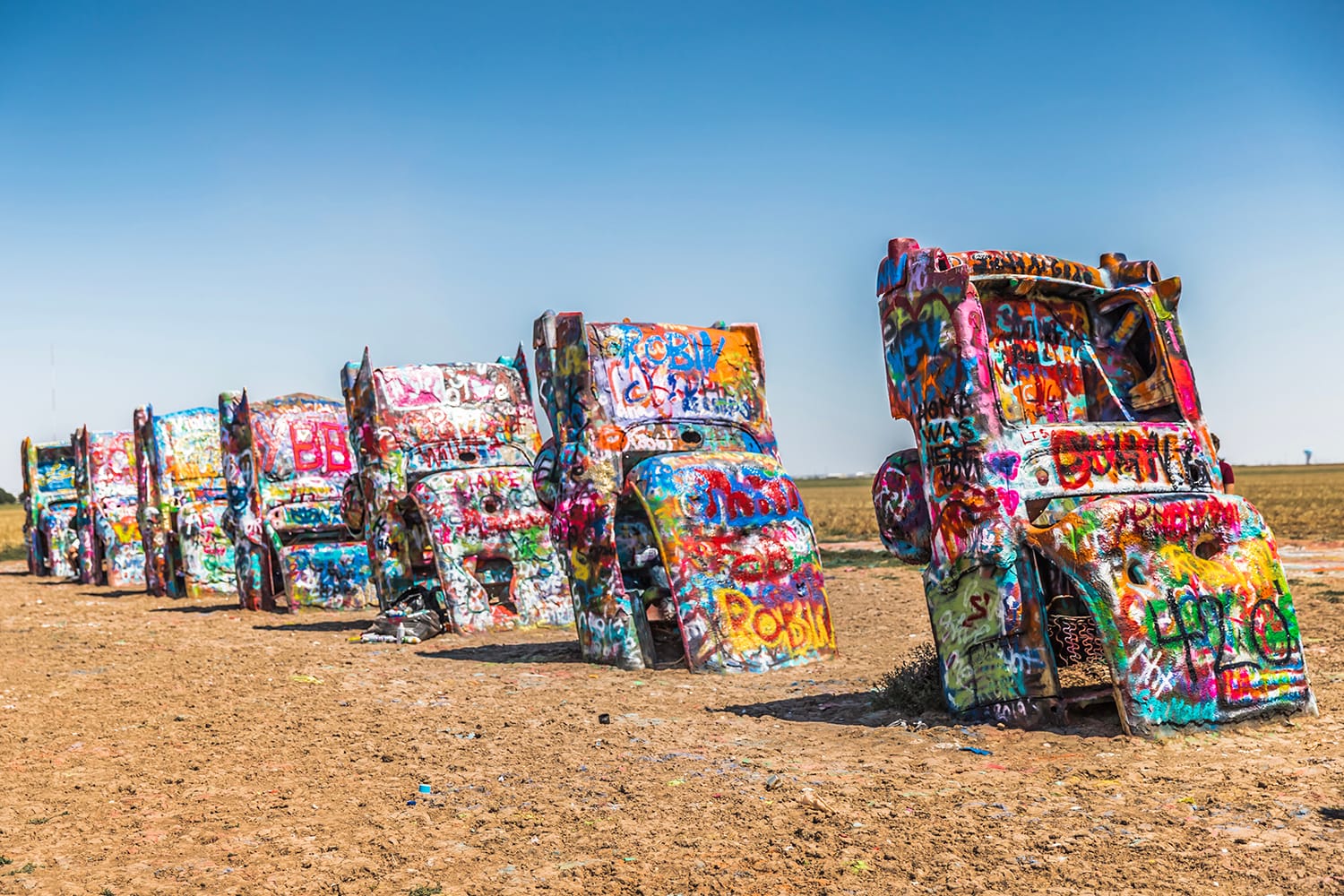 Cadillac Ranch in Amarillo, Texas, USA