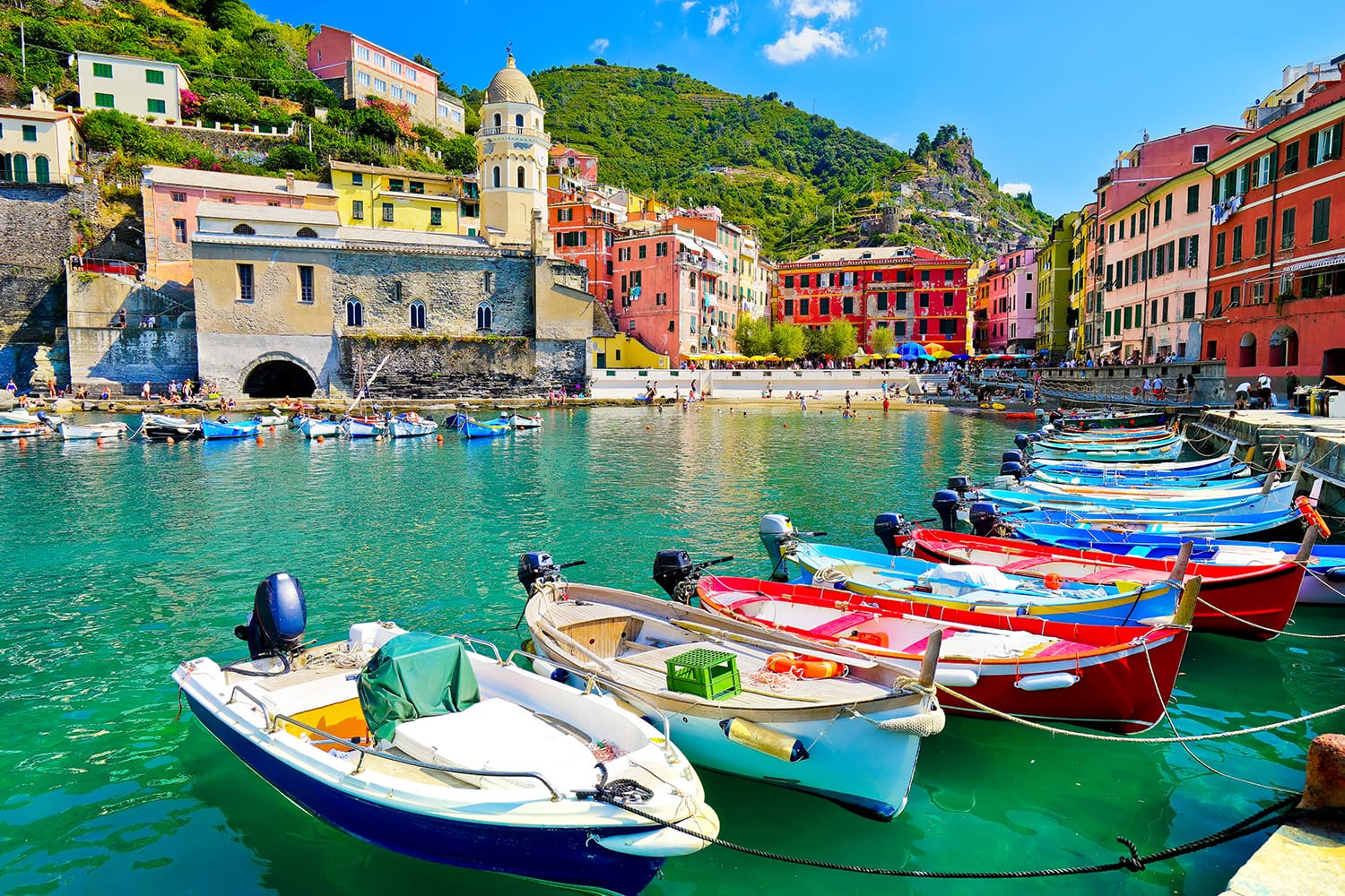 Harbor in Vernazza, Cinque Terre, Italy