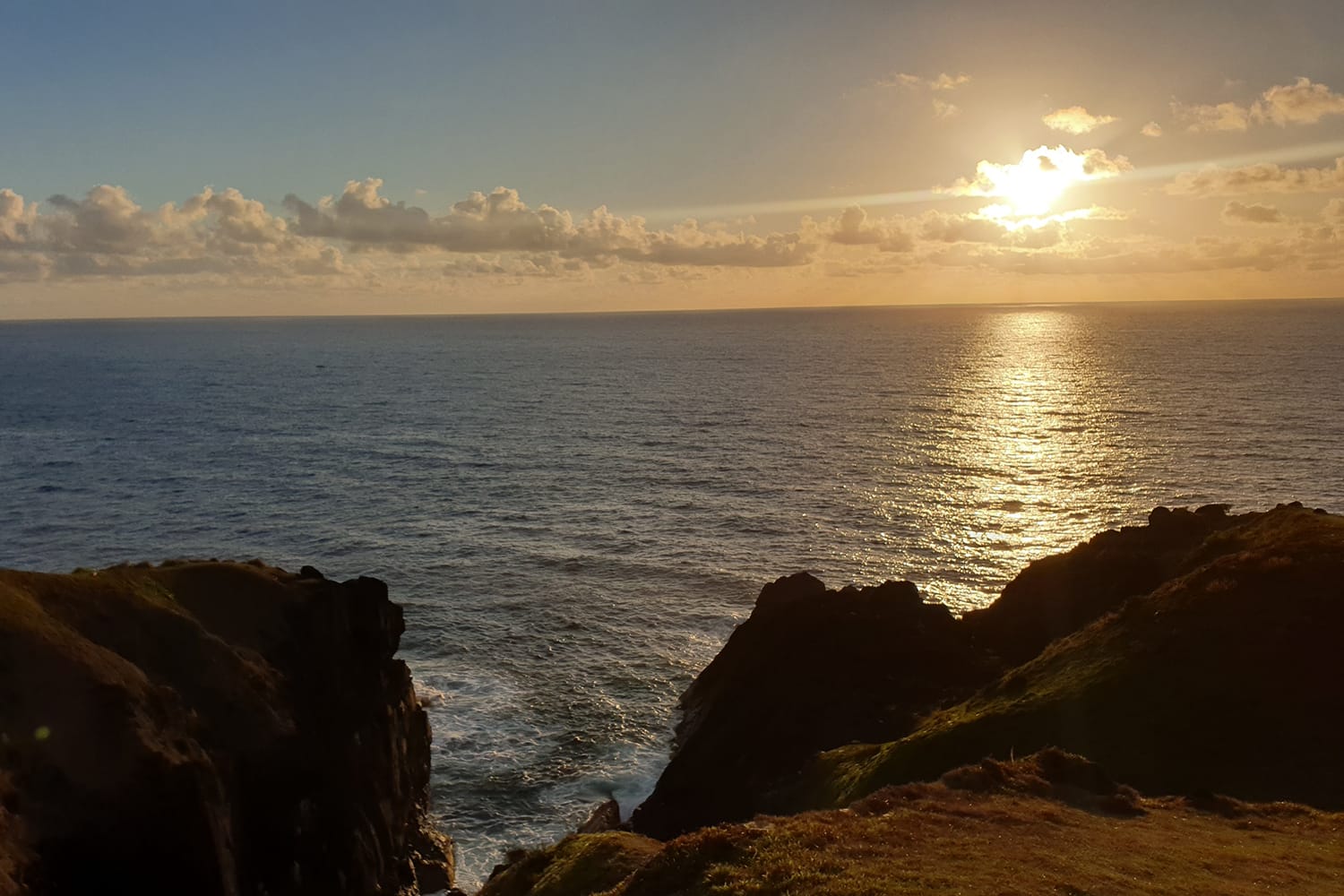 Beautiful scenery on the top of Binurong Point, Baras, Catanduanes, Philippines