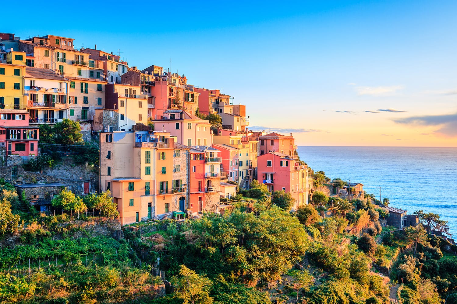 Corniglia in Cinque Terre National Park in Italy
