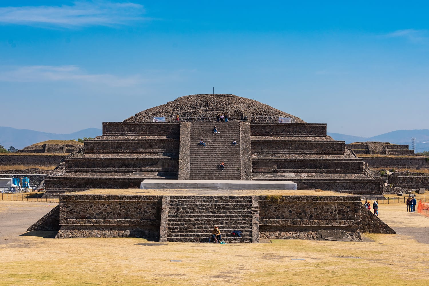 Temple of Quetzalcoatl at Teotihuacan, near Mexico City in Mexico