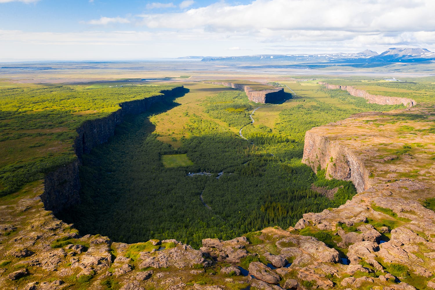 Asbyrgi canyon in Iceland