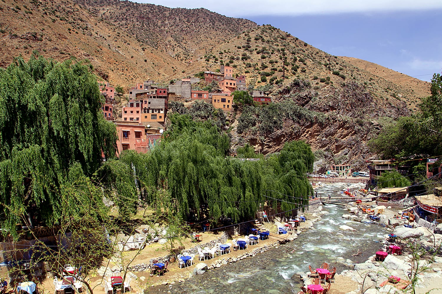 Berber village in the Ourika Valley, Morocco