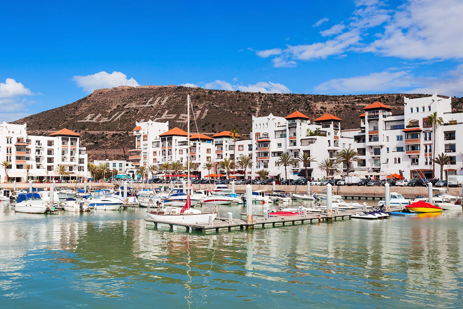 Boats at the Marina harbour in Agadir, Morocco