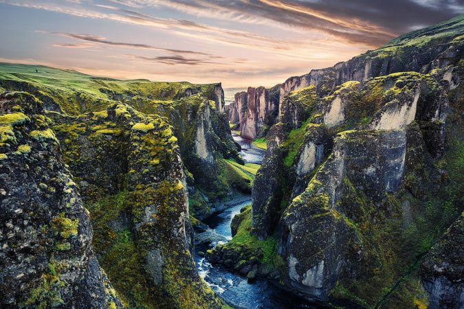 Fjadrargljufur Canyon in Iceland
