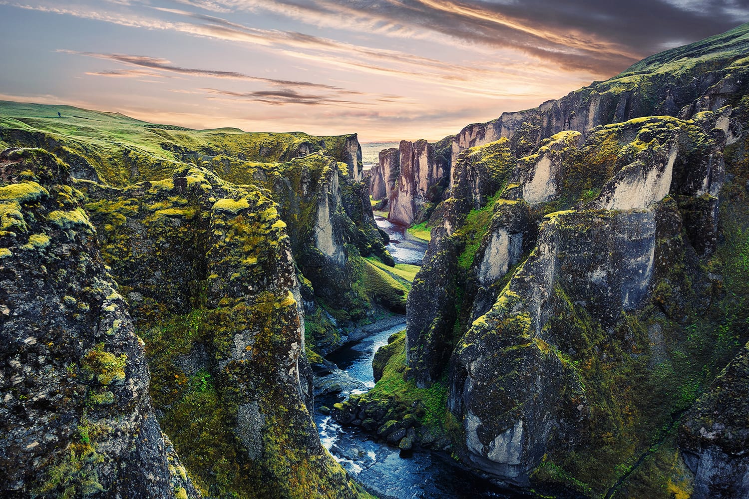 Fjadrargljufur Canyon in Iceland