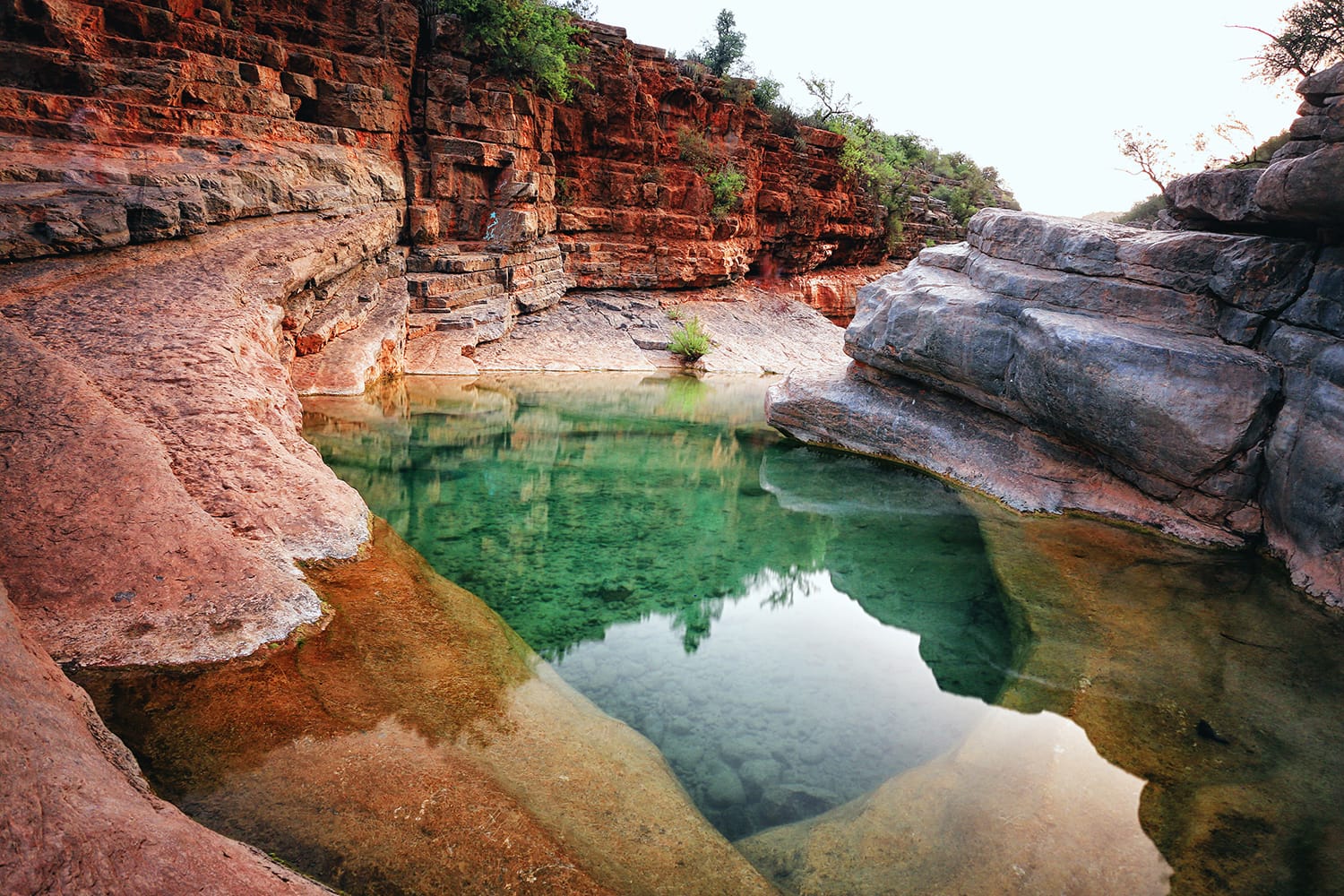 Natural pool at the Paradise Valley in Morocco