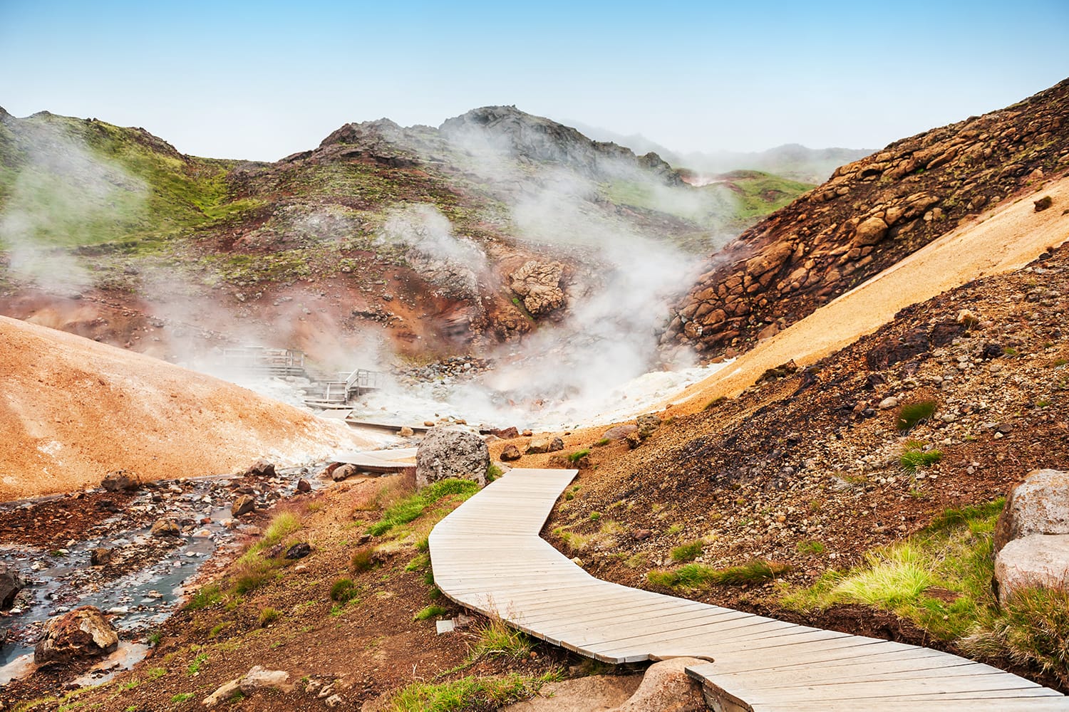 Seltun geothermal area, Krysuvik, Reykjanes peninsula in Iceland