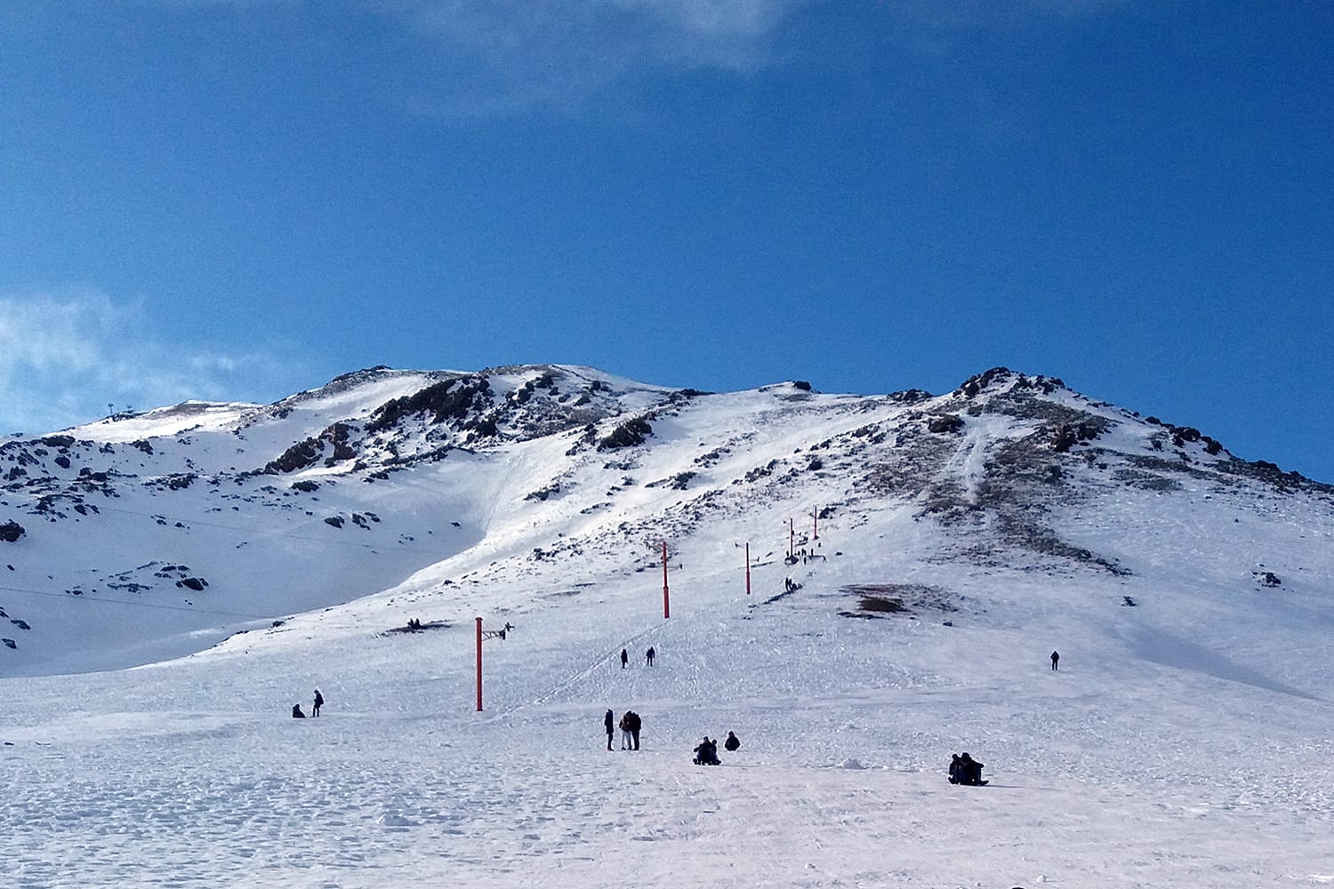 Snowy Mountains in Oukaimeden Morocco