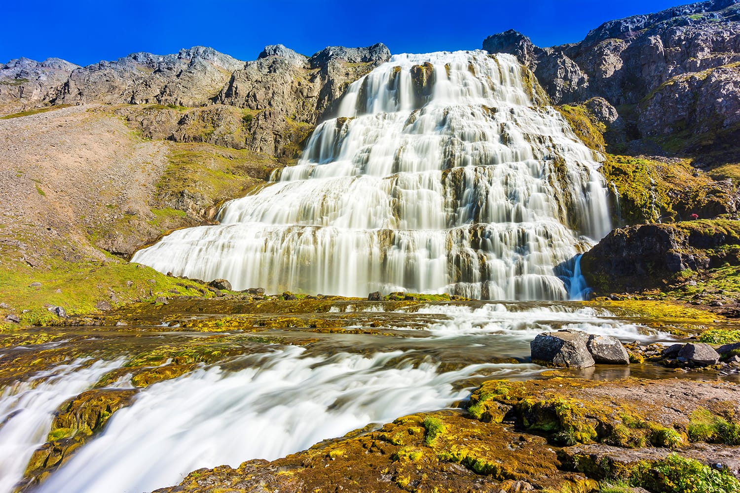 Dynjandi or Fjallfoss waterfall, Westfjord, Iceland