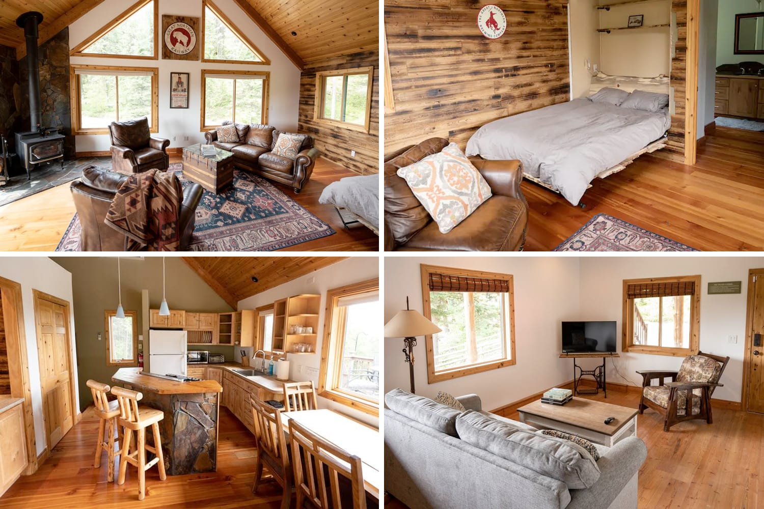Moonlight Ridge Airbnb Cabin in Whitefish, Montana, USA