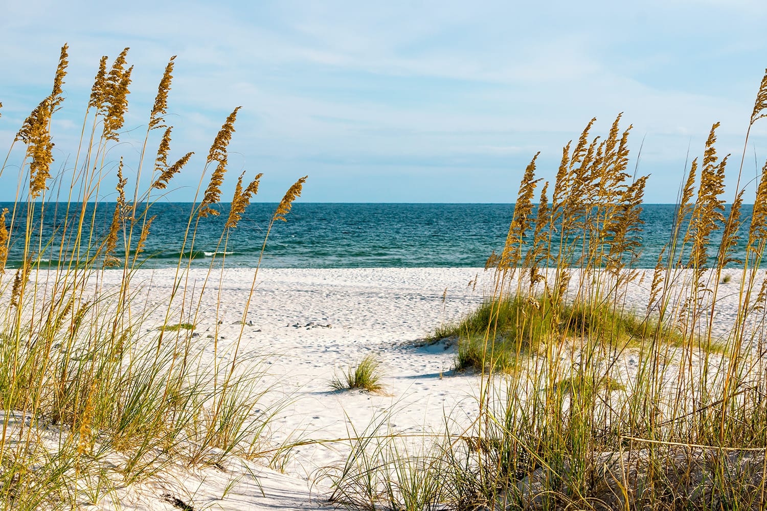 Beach on the Gulf Coast of Alabama, USA