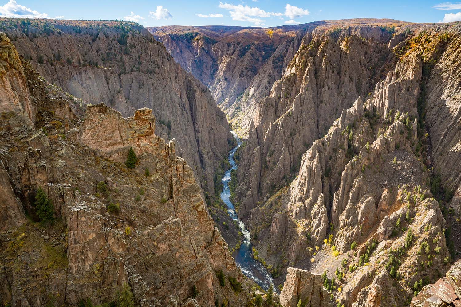 Overlook along Black Canyon of the Gunnison National park, Colorado