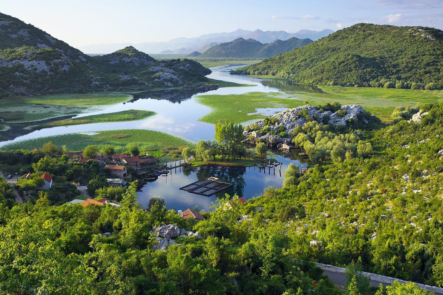Karuc Bay in Lake Skadar National Park, Montenegro