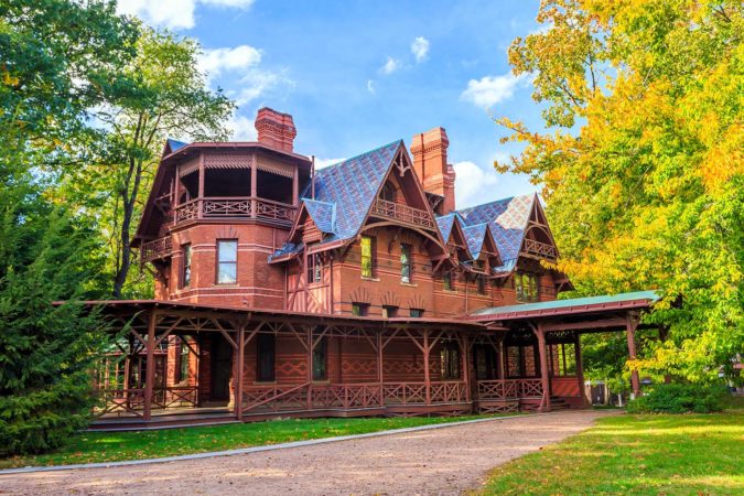The Mark Twain House and Museum in Hartford, Connecticut, USA