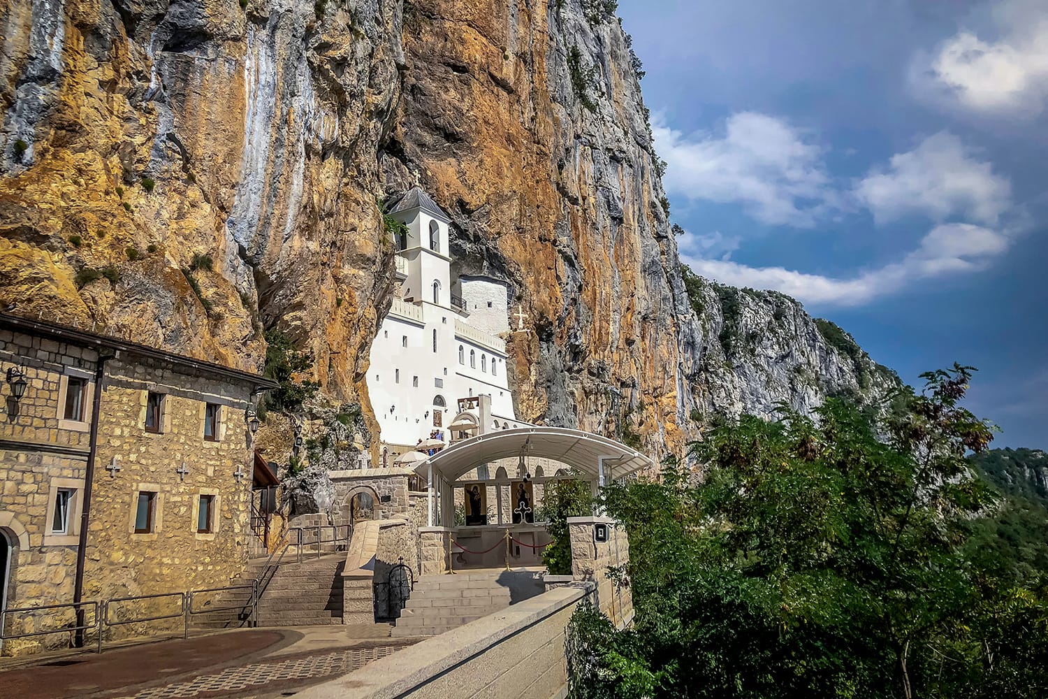Monastery of Ostrog in Montenegro