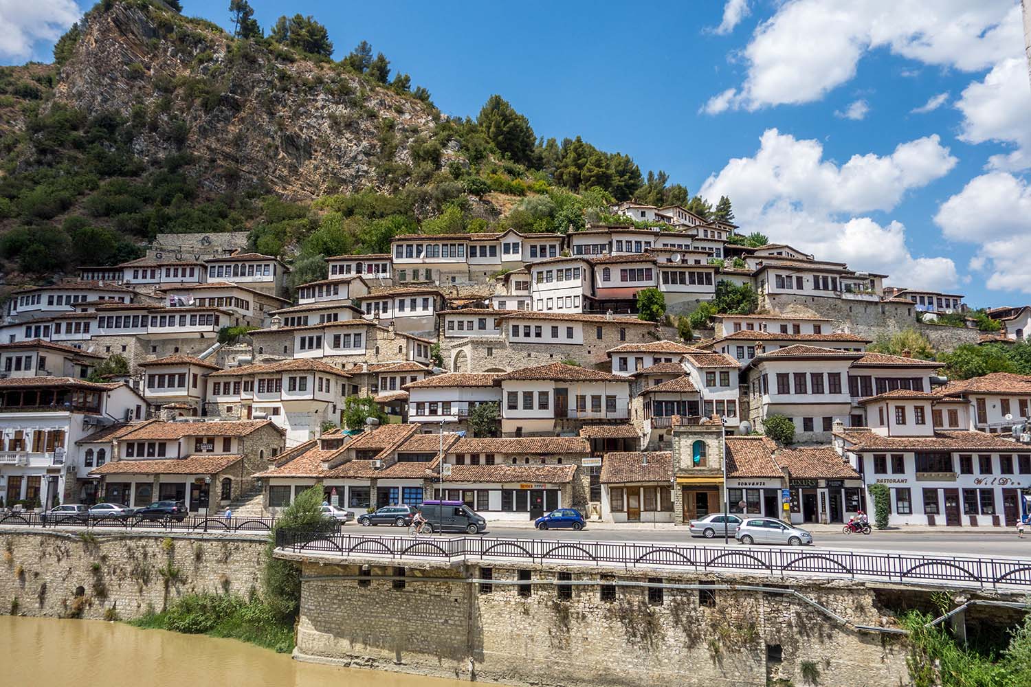 Skyline of Berat in Albania