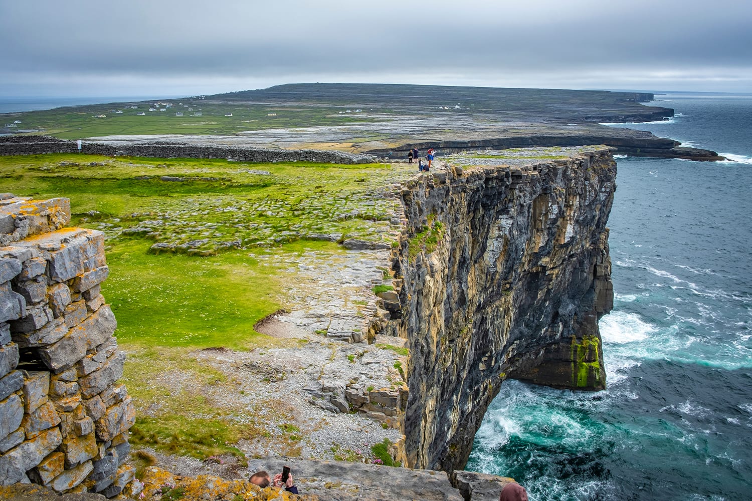 cliffs at Dún Aonghasa on Inshmore, Aran Islands, Co Galway, Ireland
