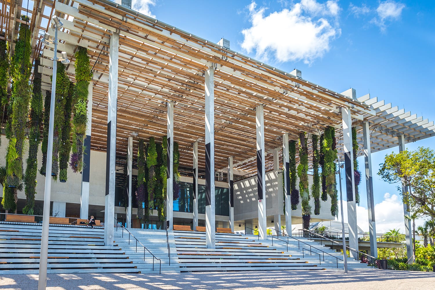 View of Perez Art Museum in Miami, Florida