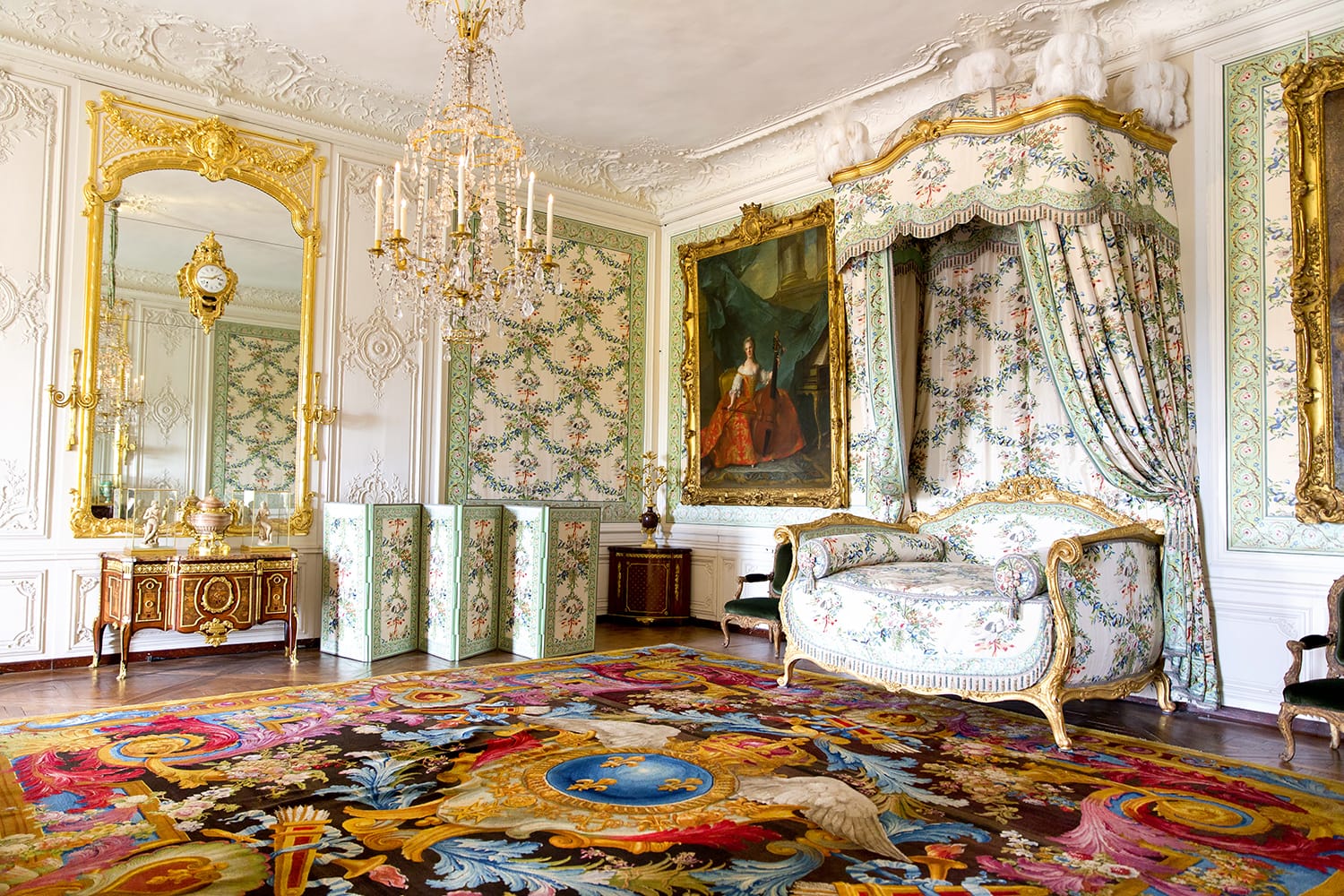 Interior of Chateau de Versailles (Palace of Versailles) near Paris, France
