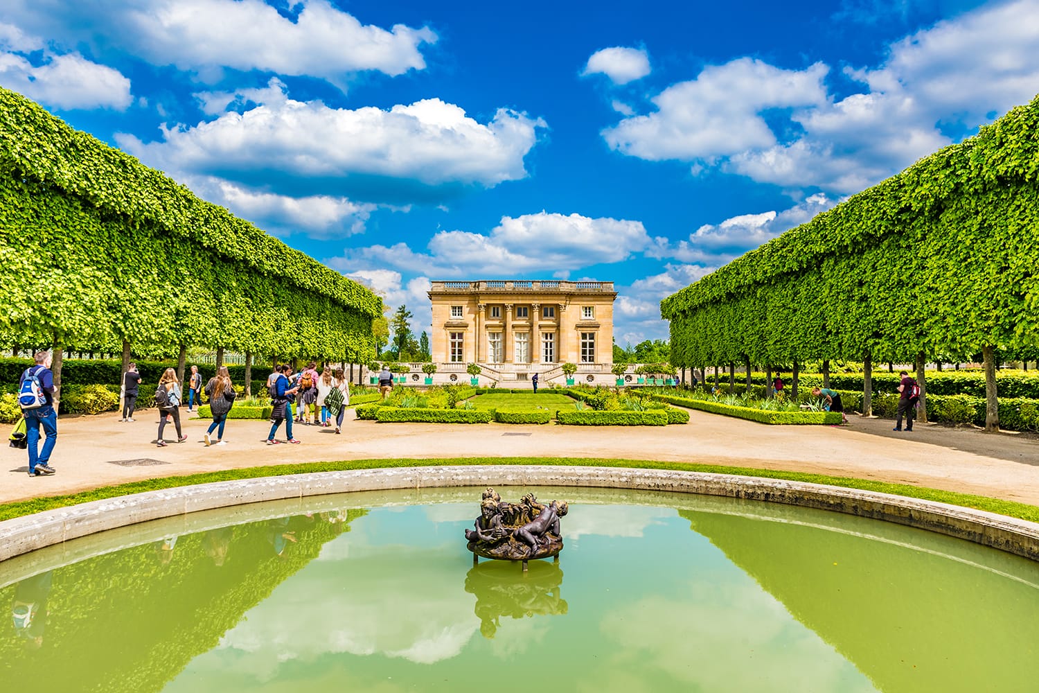 Petit Trianon in the Royal Palace of Versailles in France.