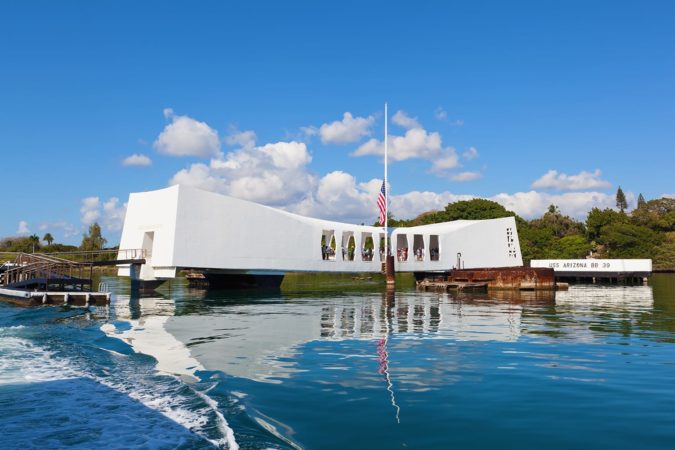U.S.S. Arizona Memorial in Pearl Harbor, Oahu, Hawaii, USA