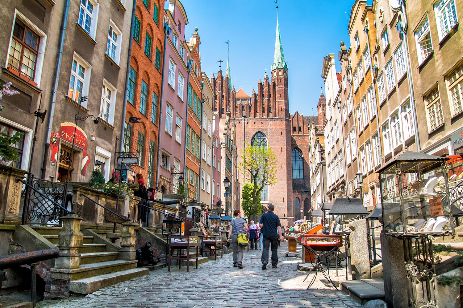 Mariacka Street in Gdansk, Poland