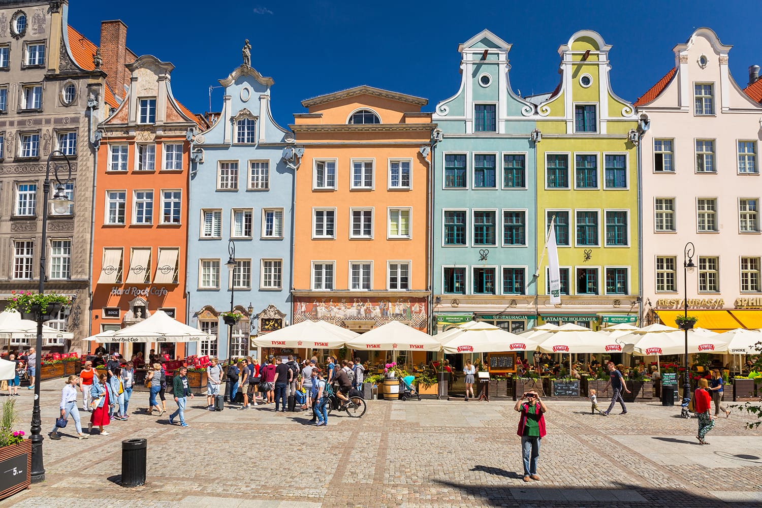 Architecture of the old town in Gdansk, Poland