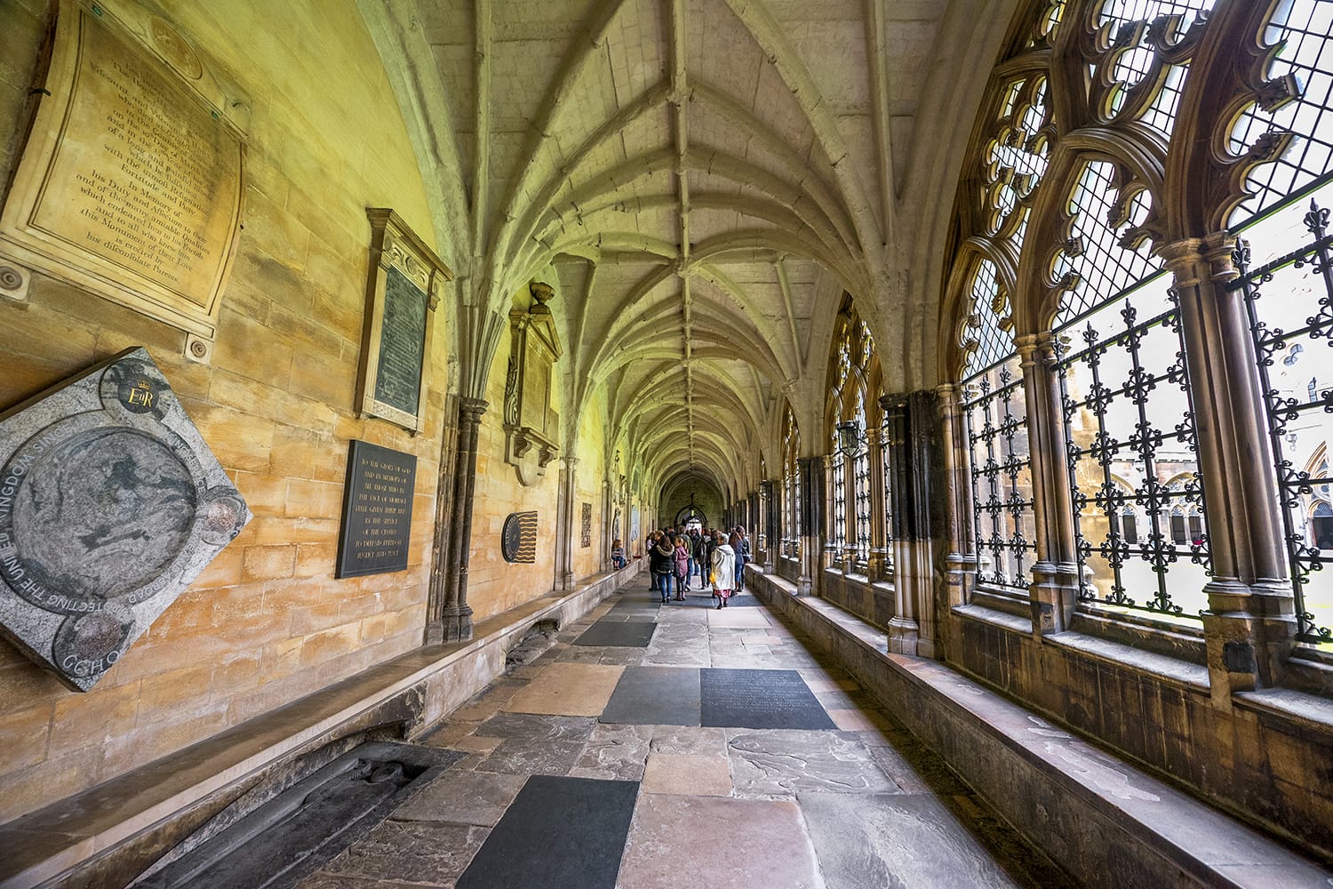 In the galleries of Westminster Abbey, London, UK
