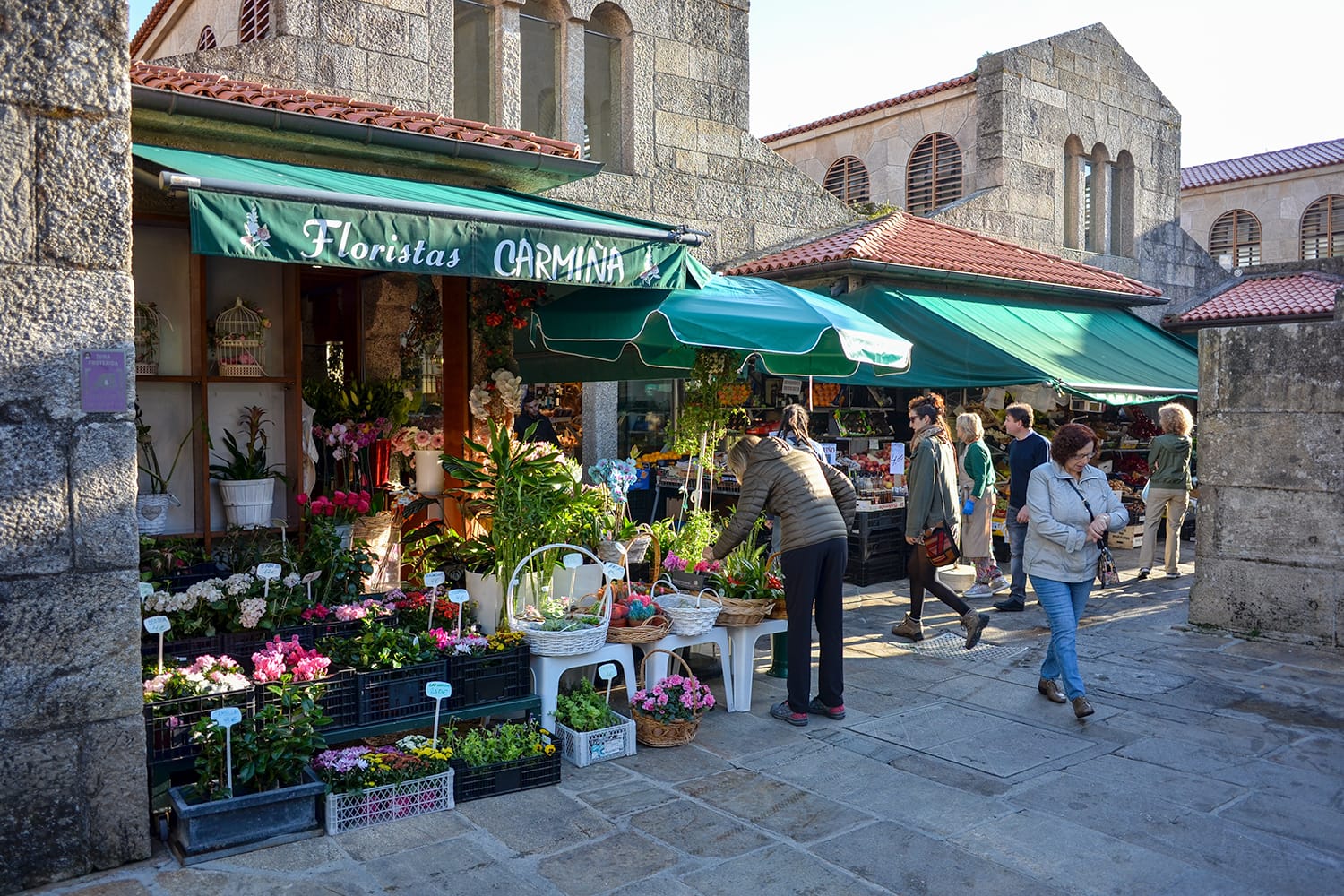 Abastos market in Santiago de Compostela, Spain