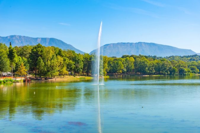 Lake in Tirana, Albania