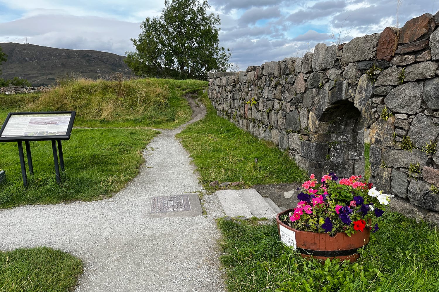 Ruins of the Old Fort William in Scotland, UK