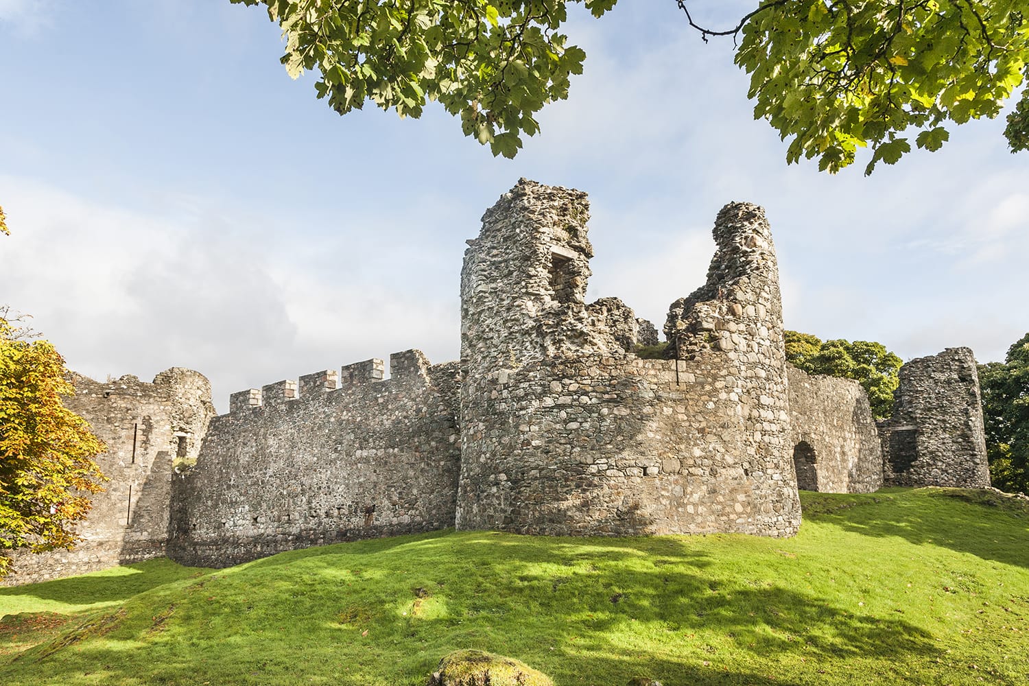 Old Inverlochy castle at Fort William in the highlands of Scotland.