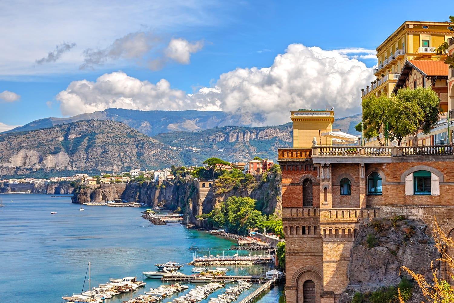 Coast of Sorrento, Amalfi Coast, Italy.