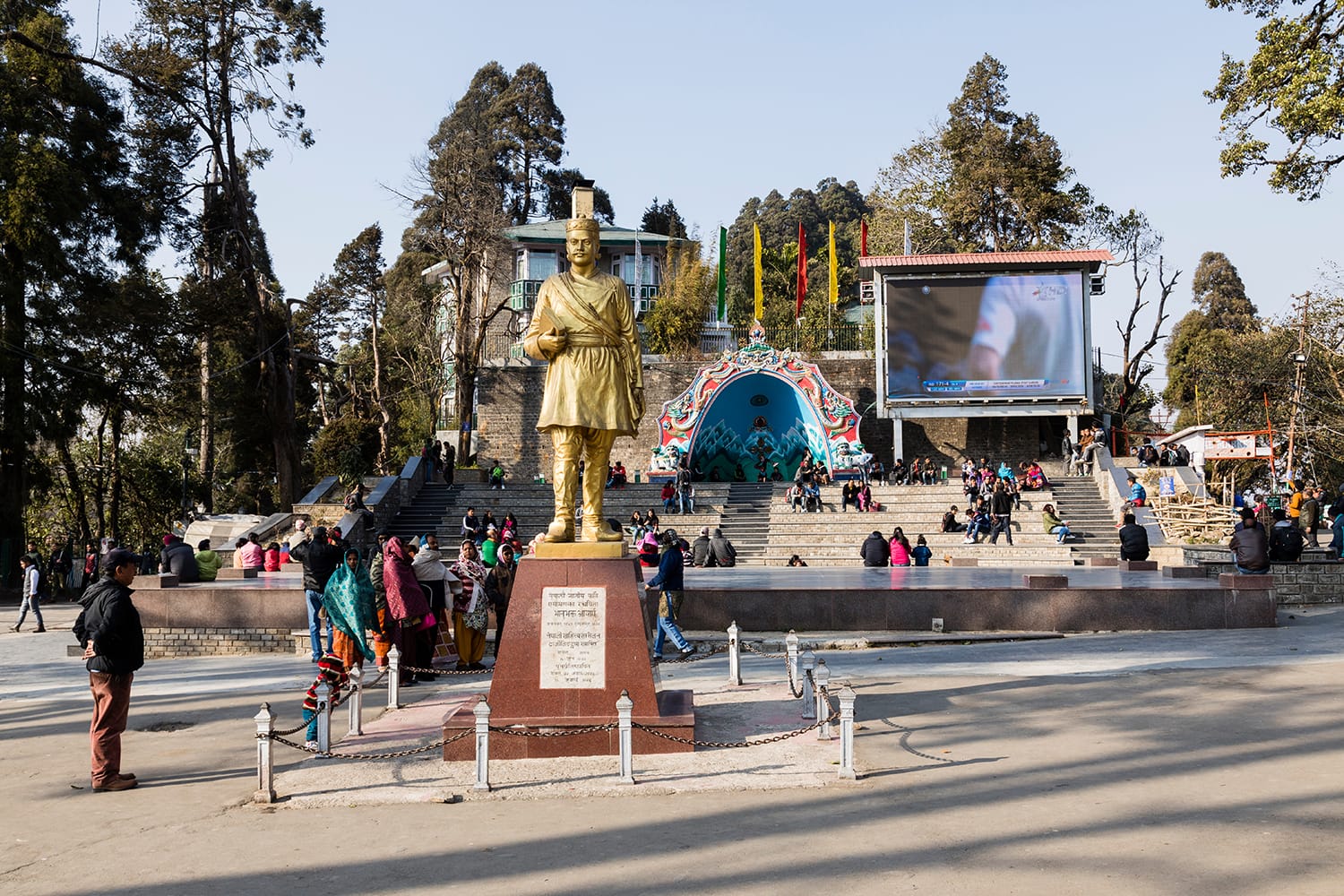 Chowrasta square in downtown Darjeeling