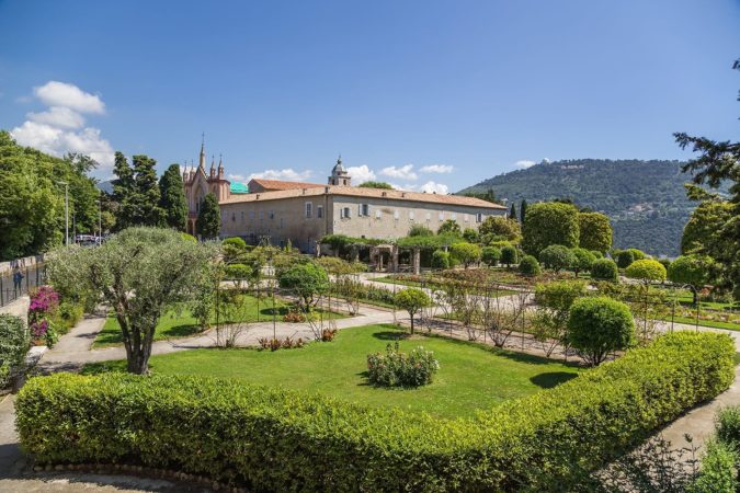 Garden Franciscan monastery on the hill of Cimiez