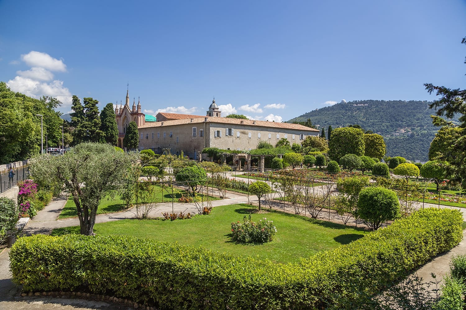 Garden Franciscan monastery on the hill of Cimiez